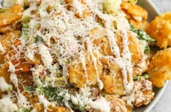 Crispy Tater Caesar Salad – Spend With Pennies